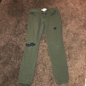 No boundaries green jeans size 1